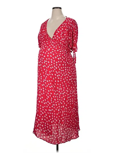 Pre-owned Seraphine Casual Dress In Red