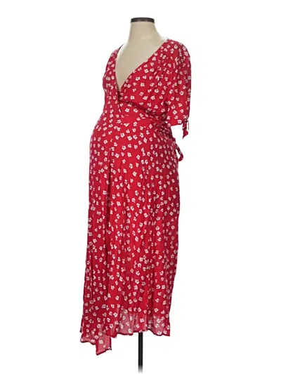 Pre-owned Seraphine Casual Dress In Red