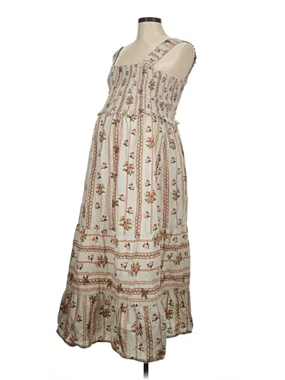 Pre-owned Seraphine Casual Dress In Tan