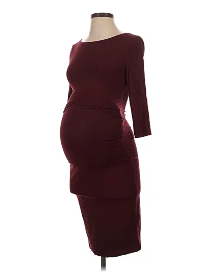 Pre-owned Seraphine Cocktail Dress In Burgundy