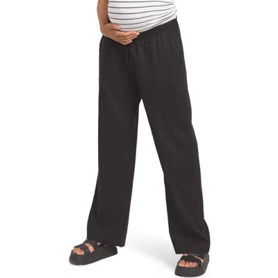 Seraphine Women's Maternity Wide Leg Maternity Pants In Black