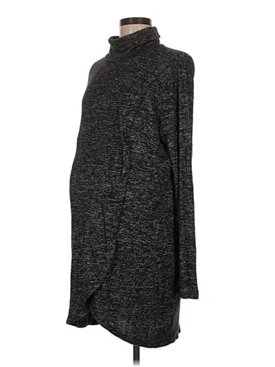 Pre-owned Seraphine Long Sleeve Top Gray Turtleneck Tops