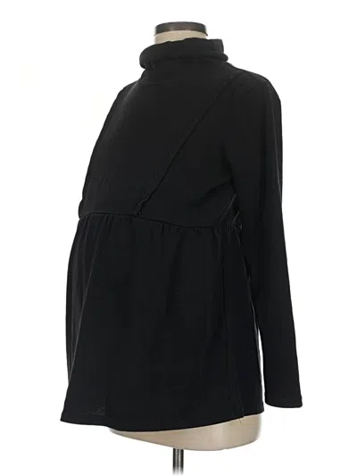Pre-owned Seraphine Long Sleeve Turtleneck In Black