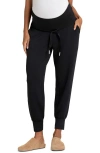 Seraphine Over The Bump Maternity Joggers In Black