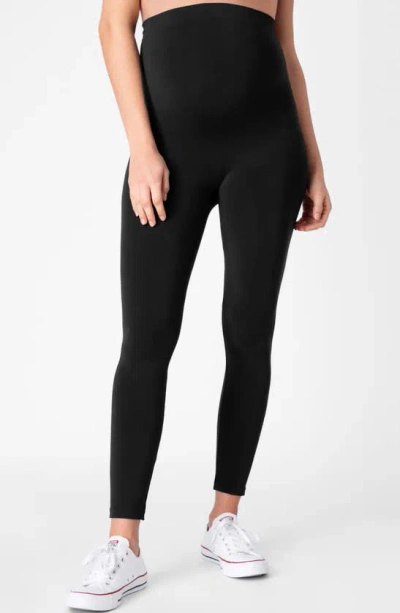 Seraphine Over The Bump Maternity Leggings In Black