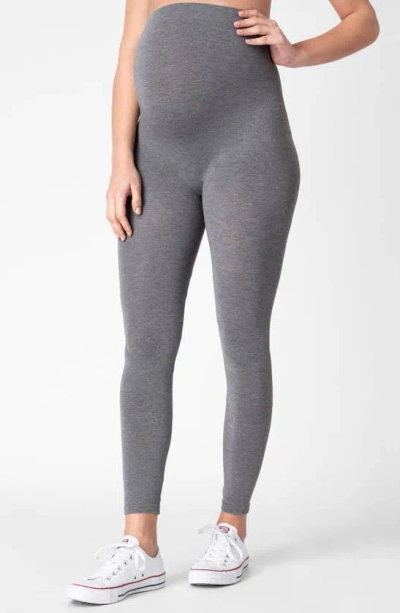 Seraphine Over The Bump Maternity Leggings In Grey