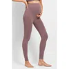 Seraphine Seamless Over The Bump Maternity Leggings In Mauve