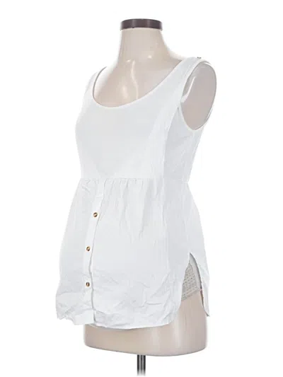 Pre-owned Seraphine Sleeveless Blouse In White