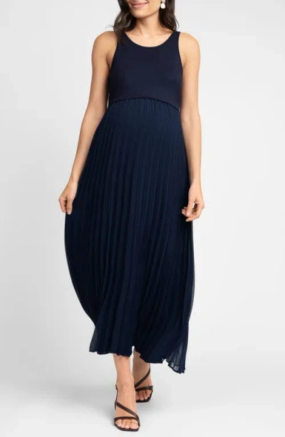 Seraphine Women's Maternity Nursing Dress In Navy