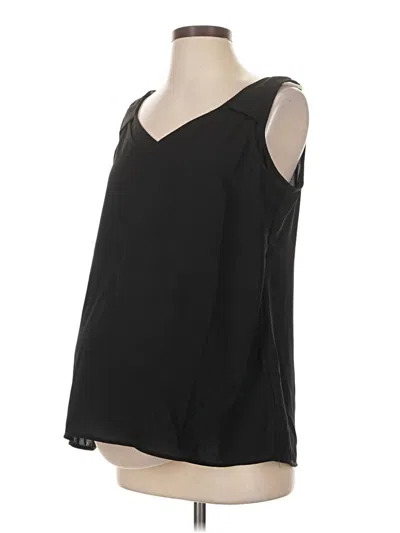 Seraphine Tank Top Black Cold Shoulder Neckline Tops