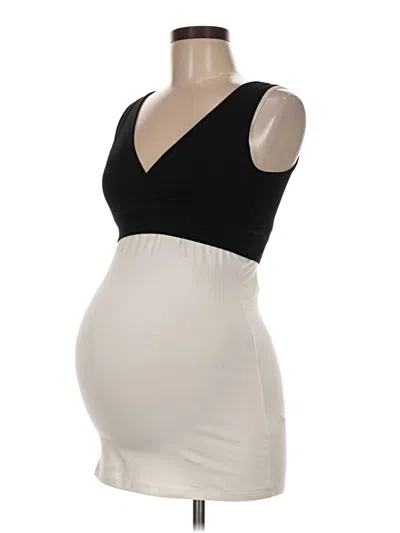 Pre-owned Seraphine Tank Top Ivory Plunge Neckline Tops
