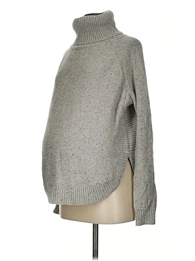 Pre-owned Seraphine Turtleneck Sweater In Gray