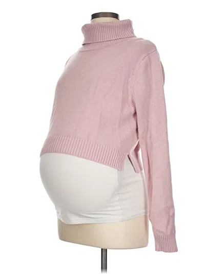 Pre-owned Seraphine Turtleneck Sweater In Pink