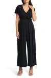 Seraphine Wide Leg Maternity Jumpsuit In Black