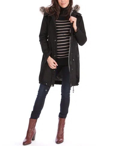Seraphine Women's 3 In 1 Winter Maternity Jacket In Black