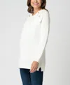 SERAPHINE WOMEN'S COTTON MATERNITY TO NURSING SWEATER