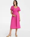 SERAPHINE WOMEN'S MATERNITY COTTON BRODERIE MATERNITY AND NURSING DRESS