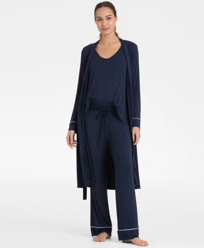 Seraphine Women's Maternity Jersey Loungewear, 3-piece Set In Navy