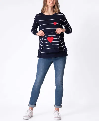Seraphine Women's Maternity Mama Mini Nautical Cotton Sweaters