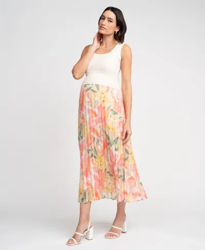 Seraphine Women's Maternity Nursing Dress In Multi