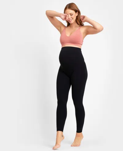 Seraphine Women's Maternity Seamless Over Bump Leggings In Black