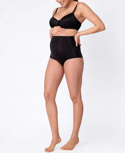 Seraphine Women's No Vpl Over Bump Maternity Panties – Twin Pack In Black