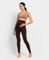 Seraphine Seamless Over The Bump Maternity Leggings In Mocha
