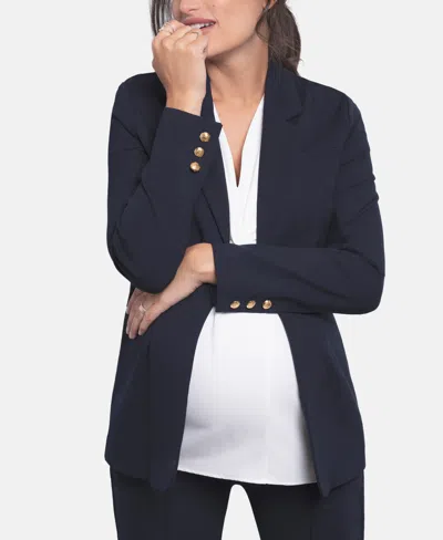 Seraphine Women's Ponte Maternity Blazer In Navy