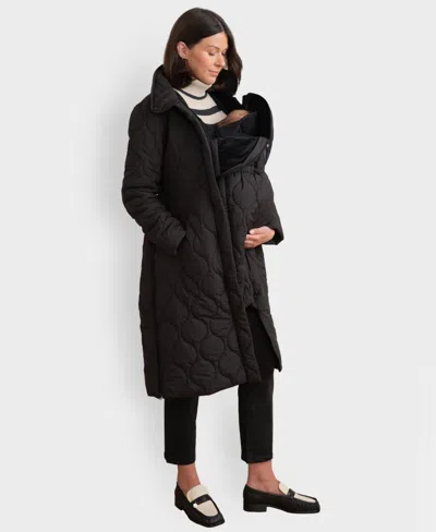 Seraphine Women's Quilted Coat In Black