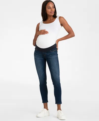 Seraphine Women's Under Bump Skinny Maternity Jeans In Medium Blue