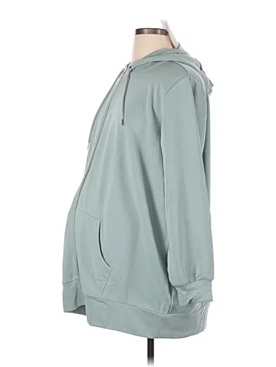 Seraphine Zip Up Hoodie In Teal