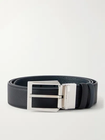 Serapian 2.5 Cm Leather Belt In Blue