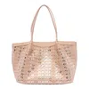 Serapian Mosaic And Elaphe Small Secret Tote Bag In Pink
