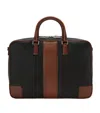 Serapian Canvas City Briefcase In Black
