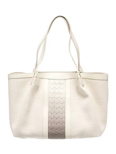 Pre-owned Serapian Canvas Tote In Neutrals