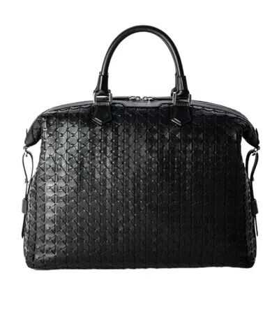 Serapian Double-handle Briefcase In Black