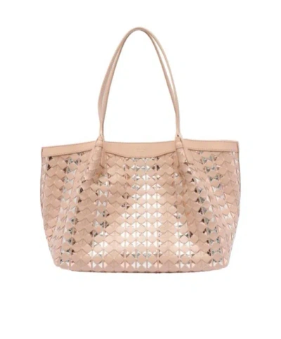 Serapian Double Handle Shoulder Bag In Nude | ModeSens