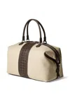 Serapian Double-handle Holdall In Neutral