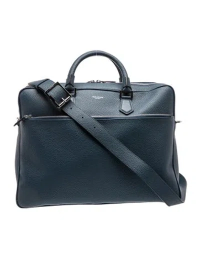 Pre-owned Serapian Leather Briefcase In Blue