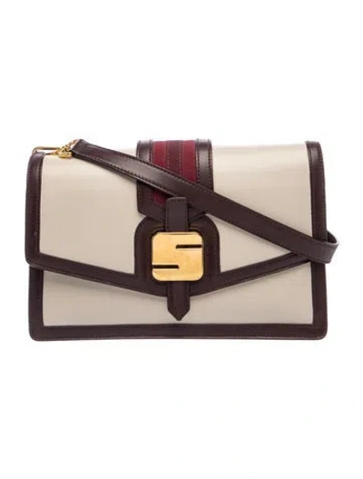 Pre-owned Serapian Leather Crossbody Bag In Neutrals