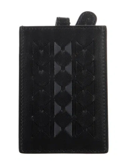 Pre-owned Serapian Leather Luggage Tag In Blue