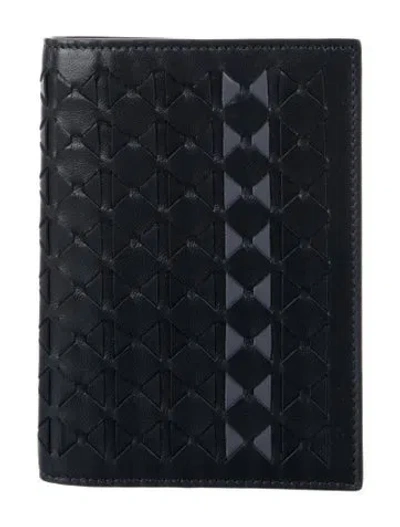 Pre-owned Serapian Leather Passport Holder In Black