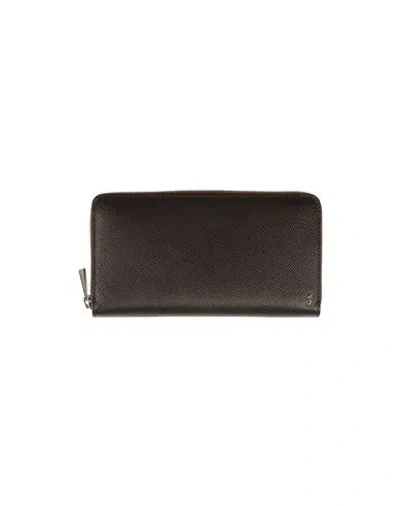 Serapian Man Wallet Dark Brown Size - Soft Leather