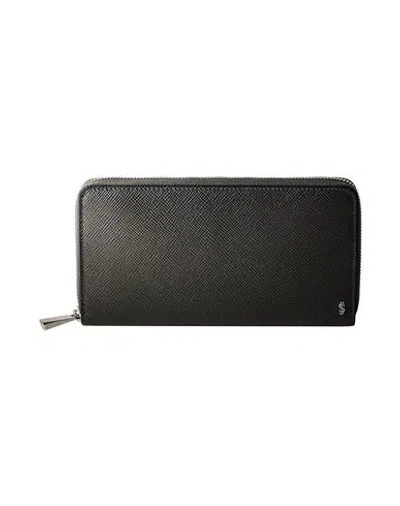 Serapian Man Wallet Grey Size - Soft Leather