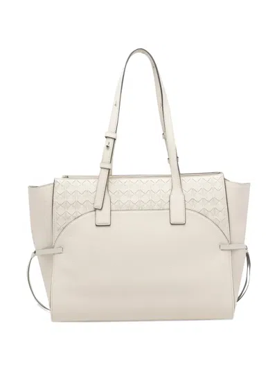 Serapian Maxi Maro Detachable Zipped Pouch Tote Bag In Neutral