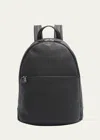 Serapian Men's Cachemire Leather Backpack In Black