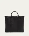 Serapian Men's Cachemire Leather Foldable Tote Bag In Foldable Tote Cachemire