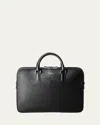 Serapian Men's Double-zip Slim Briefcase In Double Zip Slim Briefcase