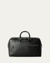 Serapian Men's Medium Cachemire Leather Weekender Bag In Medium Weekender Cachemire