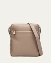 Serapian Men's North-south Cachemire Leather Messenger Bag In Sling Back Evoluzione
